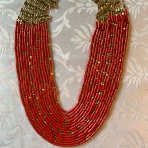 Gorgeous Stella & Dot Red Bib